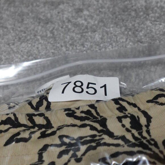 Talbots Stretch Cropped Pants Women's Size 18W Beige Paisley Straight Leg - Picture 10 of 10